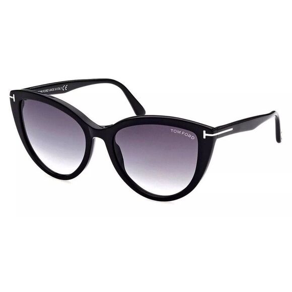 New Authentic Tom Ford Isabella FT0915-01B-56 Full-Rim Sunglasses - Picture 1 of 5